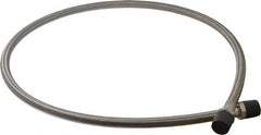 Made in USA - 48" OAL, 1/2" ID, 1,500 Max psi, Flexible Metal Hose Assembly - Exact Tool & Supply