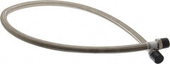 Made in USA - 48" OAL, 5/8" ID, 1,200 Max psi, Flexible Metal Hose Assembly - Exact Tool & Supply