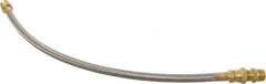 Made in USA - 24" OAL, 1/2" ID, 1,500 Max psi, Flexible Metal Hose Assembly - Exact Tool & Supply