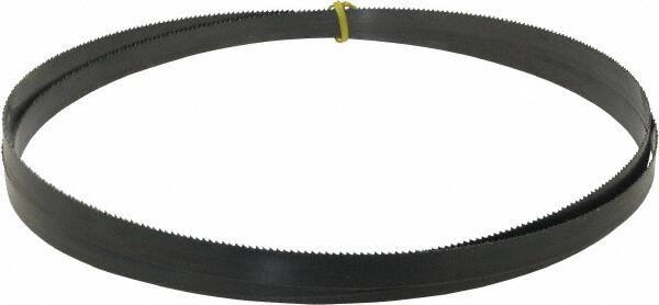 Starrett - 8 TPI, 10' 8" Long x 3/4" Wide x 0.032" Thick, Welded Band Saw Blade - Carbon Steel, Toothed Edge, Raker Tooth Set, Flexible Back, Contour Cutting - Exact Tool & Supply