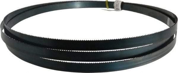 Starrett - 8 TPI, 10' 10-1/2" Long x 3/4" Wide x 0.032" Thick, Welded Band Saw Blade - Carbon Steel, Toothed Edge, Raker Tooth Set, Flexible Back, Contour Cutting - Exact Tool & Supply
