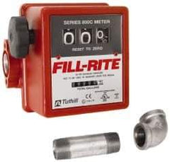 Tuthill - 3/4" NPT Port Fuel Flowmeter - 50 Max psi, 5 to 20 GPM, Aluminum - Exact Tool & Supply
