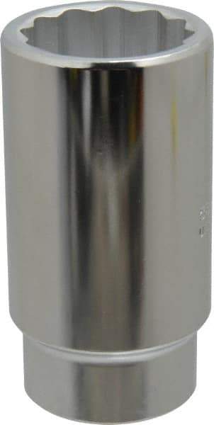 Proto - 1-5/16", 1/2" Drive, Deep Hand Socket - 12 Points, 3-1/2" OAL, Chrome Finish - Exact Tool & Supply