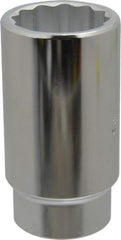 Proto - 1-5/16", 1/2" Drive, Deep Hand Socket - 12 Points, 3-1/2" OAL, Chrome Finish - Exact Tool & Supply