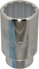 Proto - 3/8" Drive, Deep Hand Socket - 6 Points, 1-3/32" OAL, Chrome Finish - Exact Tool & Supply