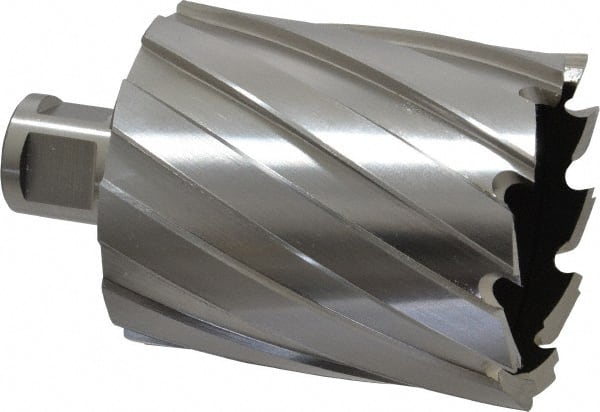 Hougen - 2-1/8" Diam x 2" Deep High Speed Steel Annular Cutter - Exact Tool & Supply