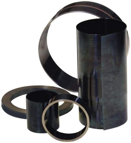 Value Collection - 1 Piece, 75 Ft. Long x 1 Inch Wide x 0.01 Inch Thick, Roll Shim Stock - Spring Steel - Exact Tool & Supply