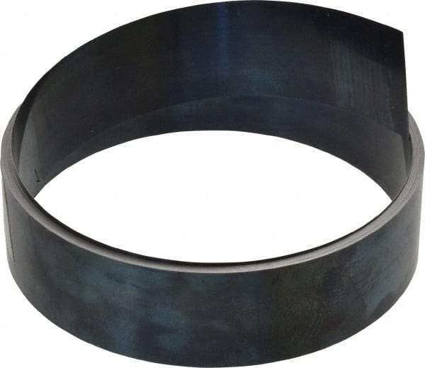 Value Collection - 0.004 Inch Thick x 1 Inch Wide x 16 Ft. Long, Spring Steel Coil - 1095 Blue Tempered Steel - Exact Tool & Supply