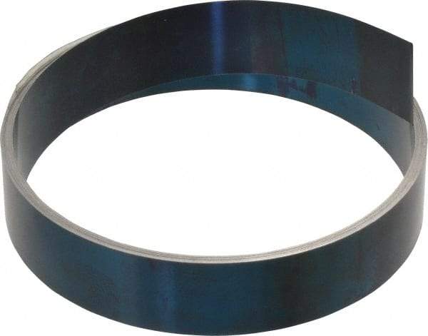Value Collection - 0.005 Inch Thick x 3/4 Inch Wide x 17 Ft. Long, Spring Steel Coil - 1095 Blue Tempered Steel - Exact Tool & Supply