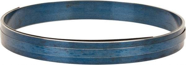 Value Collection - 0.01 Inch Thick x 7/8 Inch Wide x 160 Ft. Long, Spring Steel Coil - 1095 Blue Tempered Steel - Exact Tool & Supply
