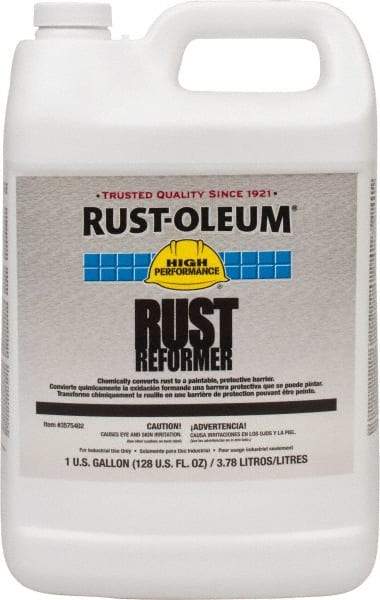 Rust-Oleum - 1 Gal Rust Converter - 590 to 1,175 Sq Ft/Gal Coverage, 40 min Tack Free Dry Time, 1 hr Full Dry Time - Exact Tool & Supply