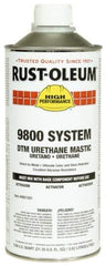 Rust-Oleum - 1 Gal Gloss Regal Red Urethane Mastic - 162 to 274 Sq Ft/Gal Coverage, <340 g/L VOC Content, Direct to Metal - Exact Tool & Supply