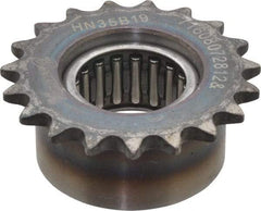 Browning - 2.47" Outside Diam, Steel, Chain Idler Sprocket - Chain Size 35 - Exact Tool & Supply