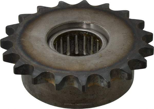 Browning - 3.28" Outside Diam, Steel, Chain Idler Sprocket - Chain Size 40 - Exact Tool & Supply