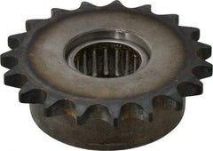 Browning - 3.28" Outside Diam, Steel, Chain Idler Sprocket - Chain Size 40 - Exact Tool & Supply
