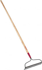 Razor-Back - Bow Rake with 66" Straight Wood Handle - Exact Tool & Supply