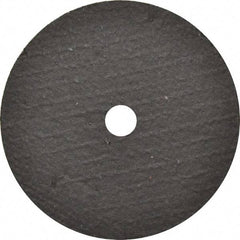 Norton - 3" 36 Grit Aluminum Oxide Cutoff Wheel - 1/16" Thick, 3/8" Arbor, 25,465 Max RPM, Use with Die Grinders - Exact Tool & Supply