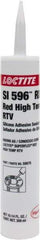 Loctite - 300 mL Cartridge Red RTV Silicone Joint Sealant - 30 min Tack Free Dry Time, 24 hr Full Cure Time, Series 198 - Exact Tool & Supply