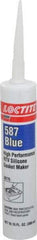 Loctite - 300 mL Cartridge Blue RTV Silicone Joint Sealant - 30 min Tack Free Dry Time, 24 hr Full Cure Time, Series 587 - Exact Tool & Supply