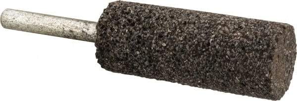 Norton - 3/4" Head Diam x 2" Thickness, W208, Cylinder End, Zirconia Alumina Mounted Point - Very Coarse Grade, 24 Grit, 22,830 RPM - Exact Tool & Supply