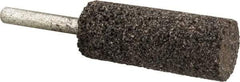 Norton - 3/4" Head Diam x 2" Thickness, W208, Cylinder End, Zirconia Alumina Mounted Point - Very Coarse Grade, 24 Grit, 22,830 RPM - Exact Tool & Supply