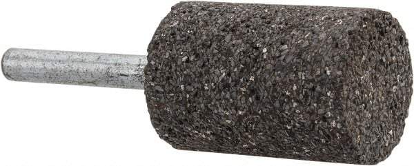 Norton - 1" Head Diam x 1-1/2" Thickness, W221, Cylinder End, Zirconia Alumina Mounted Point - Very Coarse Grade, 24 Grit, 24,490 RPM - Exact Tool & Supply