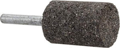 Norton - 1" Head Diam x 1-1/2" Thickness, W221, Cylinder End, Zirconia Alumina Mounted Point - Very Coarse Grade, 24 Grit, 24,490 RPM - Exact Tool & Supply