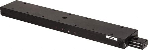 Parker - 205 Lb. Capacity, 10-32 Mount Hole, 12" Travel, Ball Bearing Slide Table - Single Axis, 14 Mounting Holes, 15" Long x 2.62" Wide x 1" High - Exact Tool & Supply