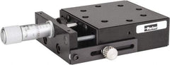Parker - 62 Lb. Capacity, 10-32 Mount Hole, 1/2" Travel, Precision Ball Bearing Table with Center Drive - Single Axis, 8 Mounting Holes, 2.62" Long x 2.62" Wide x 1" High - Exact Tool & Supply