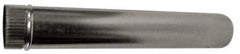 Made in USA - 6" ID, Galvanized Round Pipe - 24" Long, 26 Gage - Exact Tool & Supply