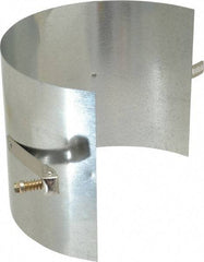 Made in USA - 4" ID Galvanized Duct Drawband - 4" Long, Standard Gage, 25 Piece - Exact Tool & Supply