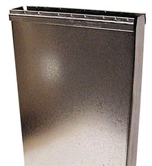 Made in USA - 3-1/4" ID Galvanized Duct Stack - 10" Long x 24" High, Standard Gage, 20 Piece - Exact Tool & Supply