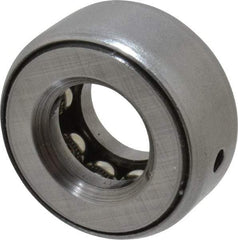 INA Bearing - 9/16" Inside x 1-7/32" Outside Diam, 9/16" Thick, Steel Ball Thrust Bearing - 5,600 Lbs. Static Capacity, 3,850 Max Pressure x Velocity - Exact Tool & Supply