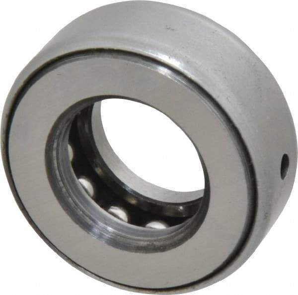 INA Bearing - 3/4" Inside x 1-15/32" Outside Diam, 9/16" Thick, Steel Ball Thrust Bearing - 7,300 Lbs. Static Capacity, 4,250 Max Pressure x Velocity - Exact Tool & Supply