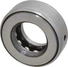 INA Bearing - 3/4" Inside x 1-15/32" Outside Diam, 9/16" Thick, Steel Ball Thrust Bearing - 7,300 Lbs. Static Capacity, 4,250 Max Pressure x Velocity - Exact Tool & Supply