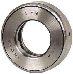 INA Bearing - 1" Inside x 1.969" Outside Diam, 5/8" Thick, Steel Ball Thrust Bearing - 13,100 Lbs. Static Capacity, 6,700 Max Pressure x Velocity - Exact Tool & Supply