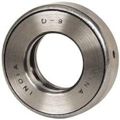 INA Bearing - 1" Inside x 1.969" Outside Diam, 5/8" Thick, Steel Ball Thrust Bearing - 13,100 Lbs. Static Capacity, 6,700 Max Pressure x Velocity - Exact Tool & Supply