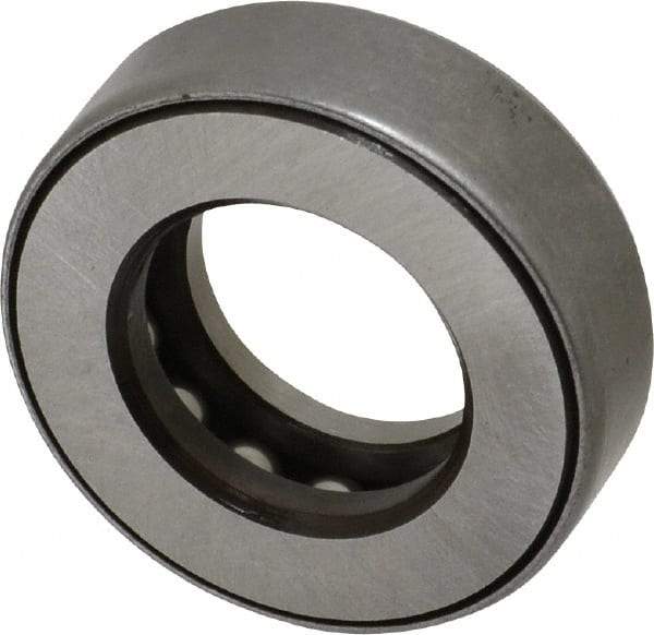 INA Bearing - 1-1/16" Inside x 1.969" Outside Diam, 5/8" Thick, Steel Ball Thrust Bearing - 13,100 Lbs. Static Capacity, 6,700 Max Pressure x Velocity - Exact Tool & Supply