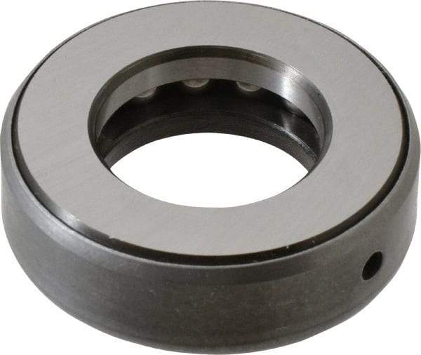INA Bearing - 1-1/8" Inside x 2-3/32" Outside Diam, 5/8" Thick, Steel Ball Thrust Bearing - 14,000 Lbs. Static Capacity, 6,900 Max Pressure x Velocity - Exact Tool & Supply