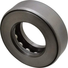 INA Bearing - 1-1/4" Inside x 2-11/32" Outside Diam, 3/4" Thick, Steel Ball Thrust Bearing - 18,800 Lbs. Static Capacity, 9,300 Max Pressure x Velocity - Exact Tool & Supply