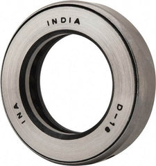 INA Bearing - 1-9/16" Inside x 2-19/32" Outside Diam, 5/8" Thick, Steel Ball Thrust Bearing - 18,300 Lbs. Static Capacity, 7,700 Max Pressure x Velocity - Exact Tool & Supply