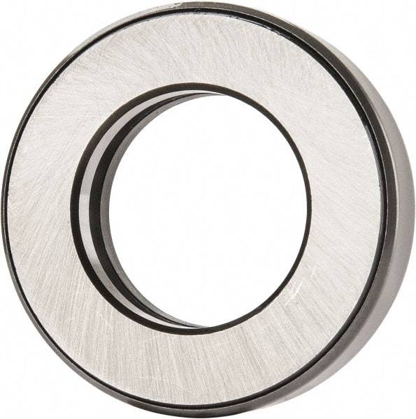 INA Bearing - 1-3/4" Inside x 3-3/32" Outside Diam, 13/16" Thick, Steel Ball Thrust Bearing - 26,500 Lbs. Static Capacity, 10,600 Max Pressure x Velocity - Exact Tool & Supply