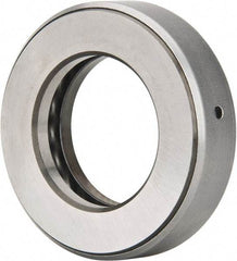 INA Bearing - 1-7/8" Inside x 3-7/32" Outside Diam, 13/16" Thick, Steel Ball Thrust Bearing - 27,500 Lbs. Static Capacity, 10,800 Max Pressure x Velocity - Exact Tool & Supply