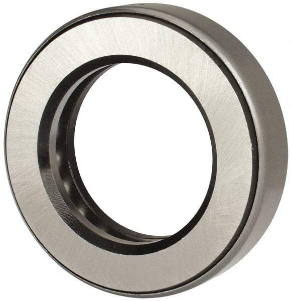 INA Bearing - 2-1/16" Inside x 3-11/32" Outside Diam, 13/16" Thick, Steel Ball Thrust Bearing - 29,000 Lbs. Static Capacity, 10,800 Max Pressure x Velocity - Exact Tool & Supply