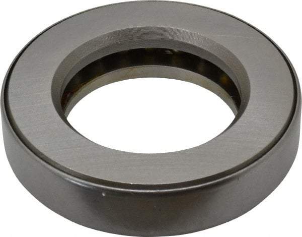 INA Bearing - 2-1/8" Inside x 3-19/32" Outside Diam, 13/16" Thick, Steel Ball Thrust Bearing - 30,000 Lbs. Static Capacity, 11,100 Max Pressure x Velocity - Exact Tool & Supply