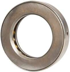 INA Bearing - 2-11/16" Inside x 4.344" Outside Diam, 1" Thick, Steel Ball Thrust Bearing - 49,000 Lbs. Static Capacity, 18,100 Max Pressure x Velocity - Exact Tool & Supply