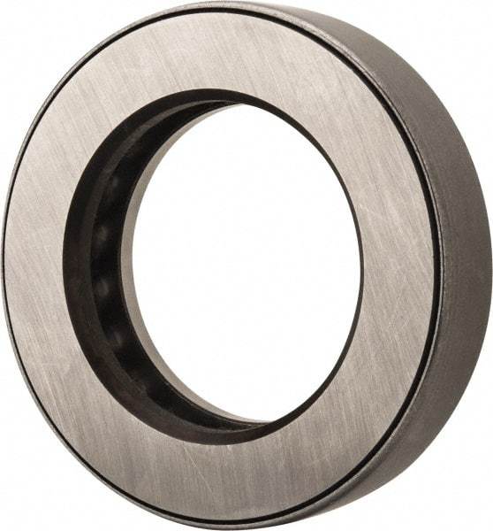 INA Bearing - 2-3/4" Inside x 4-15/32" Outside Diam, 1" Thick, Steel Ball Thrust Bearing - 51,000 Lbs. Static Capacity, 18,200 Max Pressure x Velocity - Exact Tool & Supply