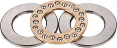 INA Bearing - 1-1/2" Inside x 2-19/32" Outside Diam, 5/8" Thick, Steel Ball Thrust Bearing - 1,340 Lbs. Static Capacity, 1,690 Max Pressure x Velocity - Exact Tool & Supply