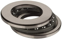 INA Bearing - 1-1/2" Inside x 2-19/32" Outside Diam, 5/8" Thick, Steel Ball Thrust Bearing - 10,000 Lbs. Static Capacity, 4,350 Max Pressure x Velocity - Exact Tool & Supply