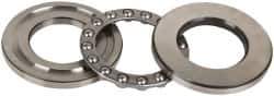 INA Bearing - 1-5/8" Inside x 2.969" Outside Diam, 13/16" Thick, Steel Ball Thrust Bearing - 14,000 Lbs. Static Capacity, 6,100 Max Pressure x Velocity - Exact Tool & Supply